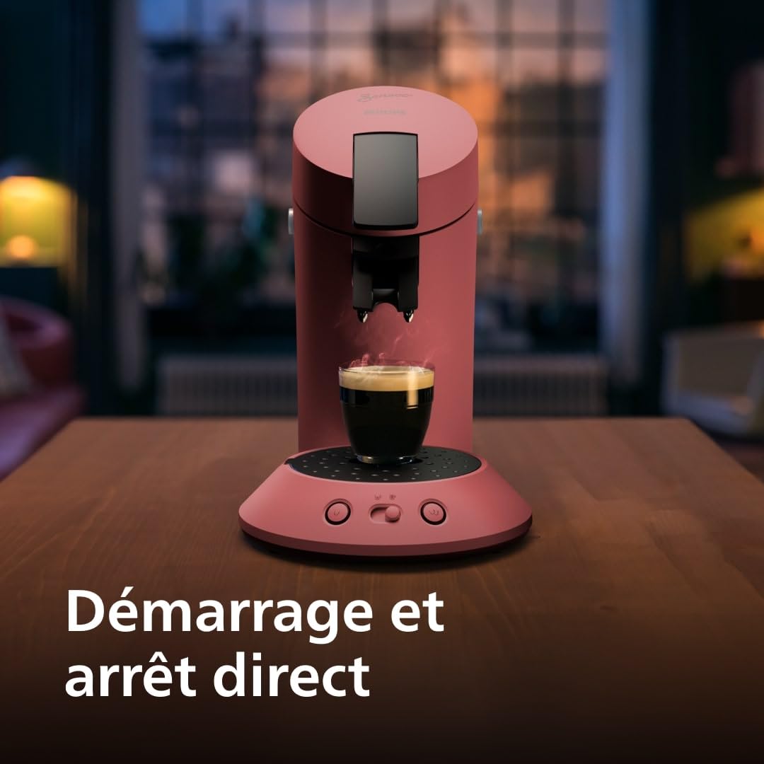Cafetière à dosettes Original Plus CSA210/35 Rouge Tendre – Design contemporain