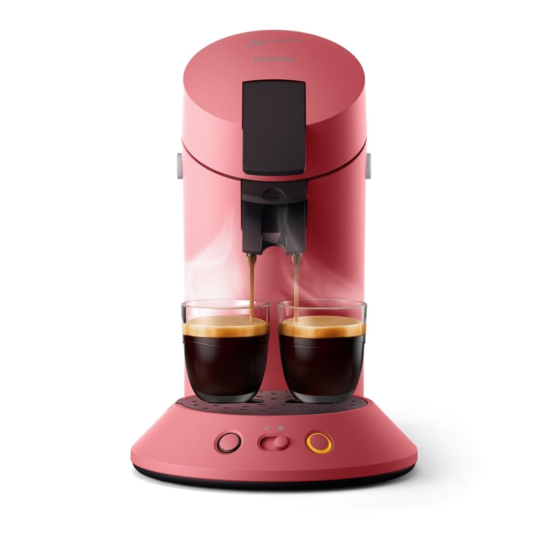 Cafetière à dosettes Original Plus CSA210/35 Rouge Tendre – Design contemporain