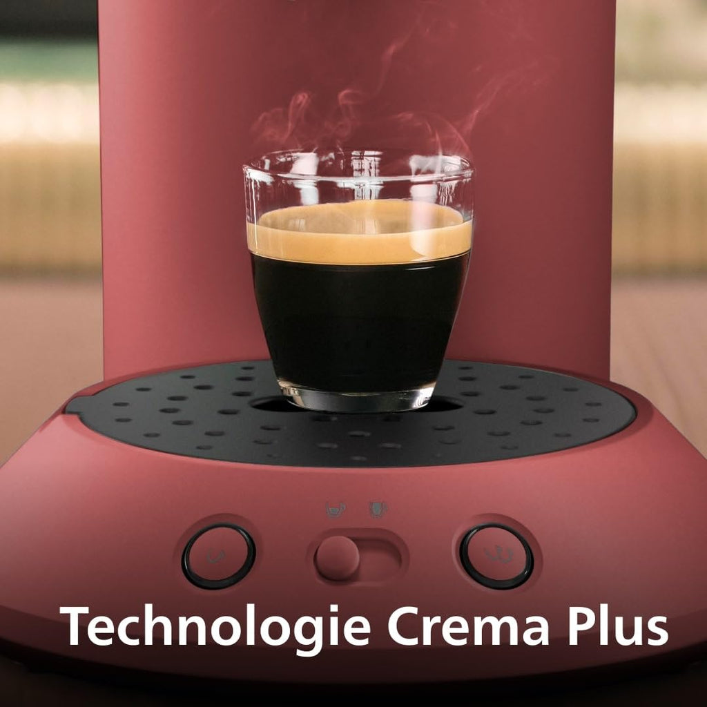Cafetière à dosettes Original Plus CSA210/35 Rouge Tendre – Design contemporain