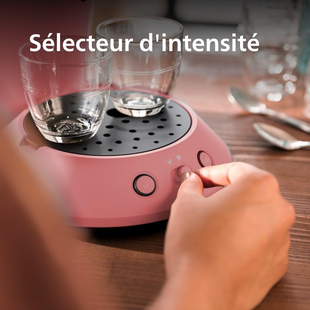 Cafetière à dosettes Original Plus CSA210/35 Rouge Tendre – Design contemporain