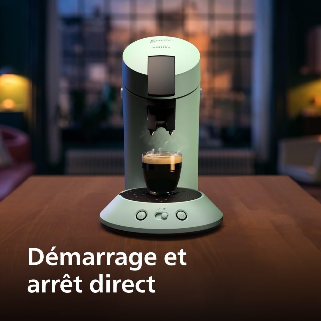 Machine café dosettes CSA210/80 Vert Désert – 2 tasses simultanées