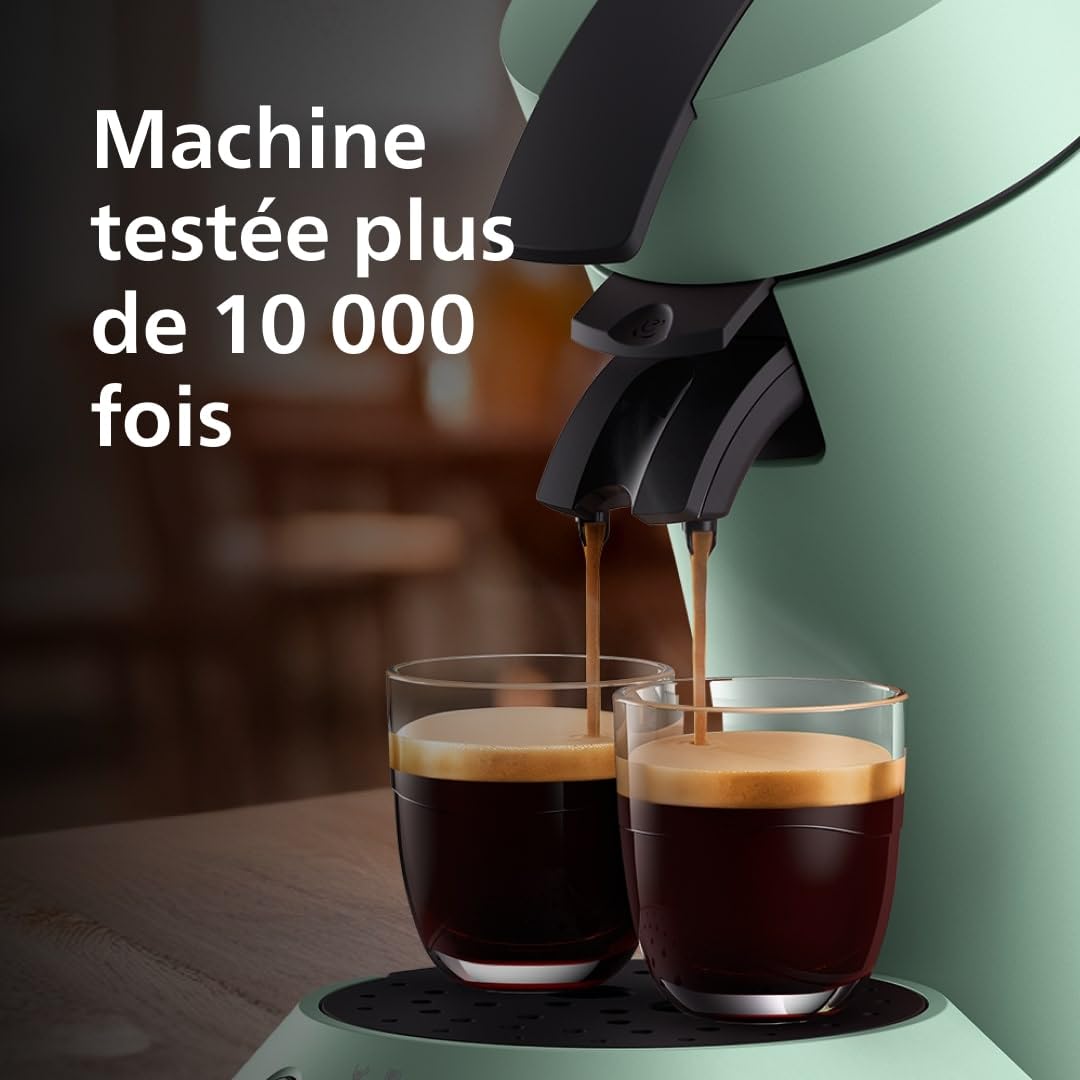 Machine café dosettes CSA210/80 Vert Désert – 2 tasses simultanées