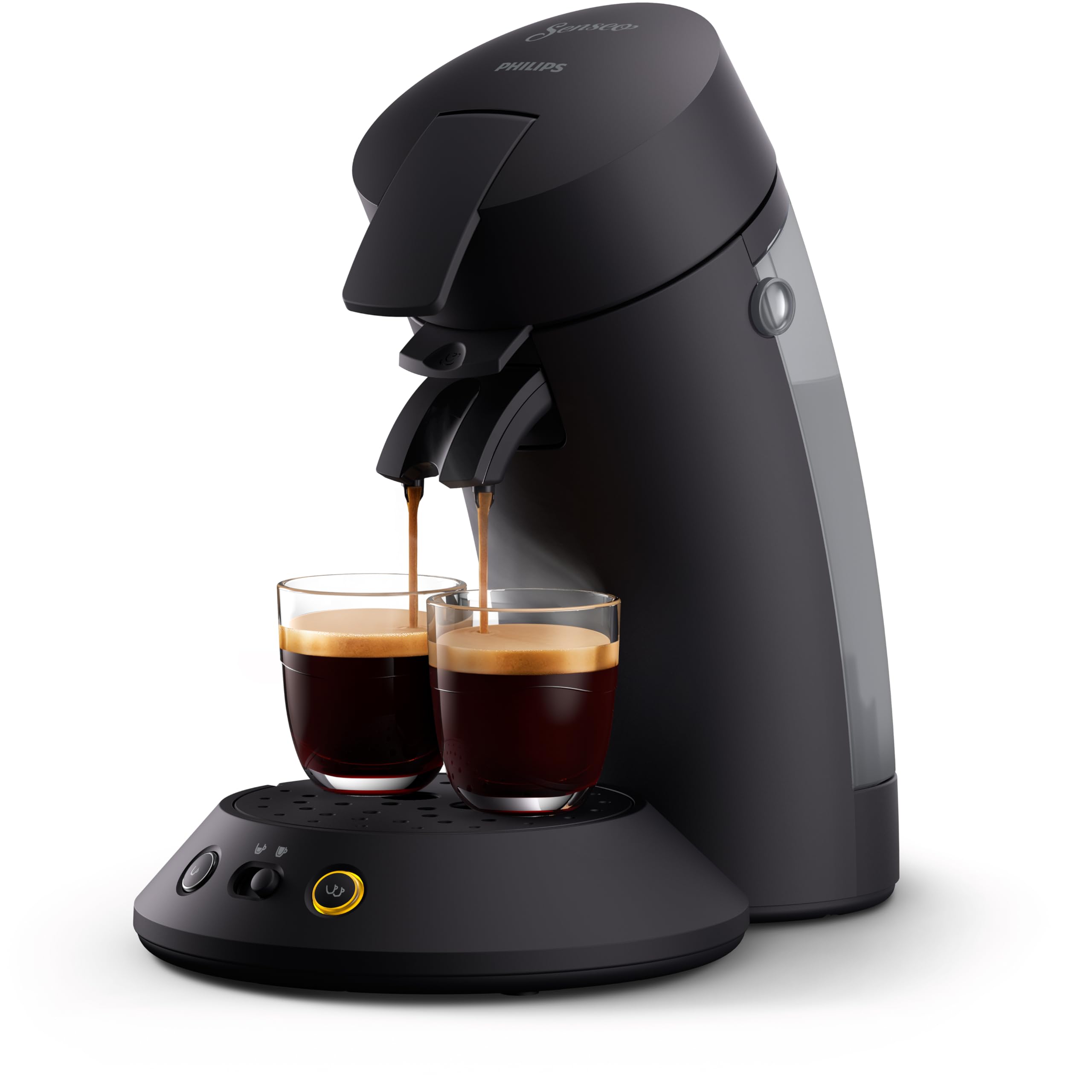 Cafetière à dosettes Original Plus CSA210/61 Noir Intense – Crème onctueuse garantie