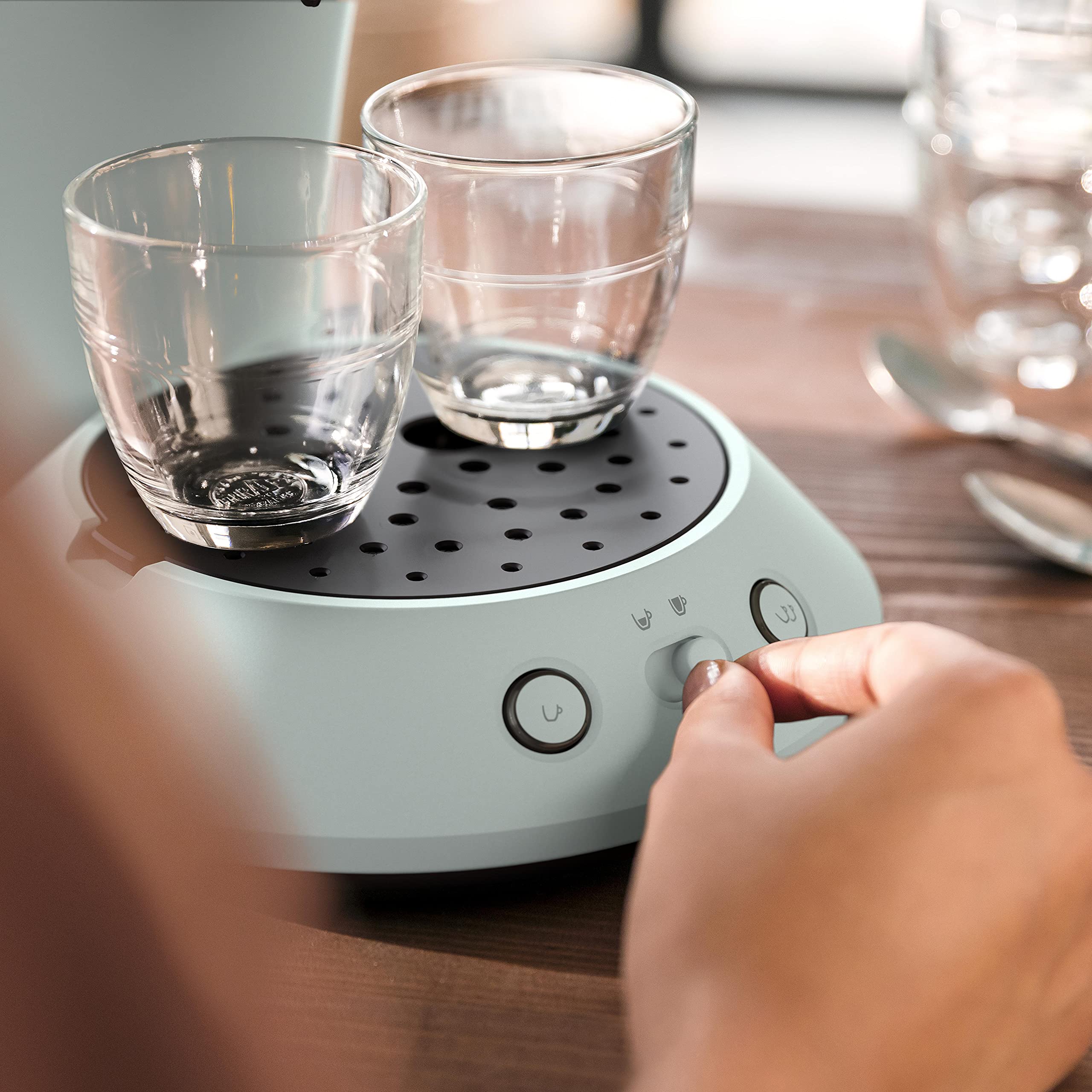Cafetière à dosettes Original+ Menthe Pâle CSA210/21 – Design mat élégant