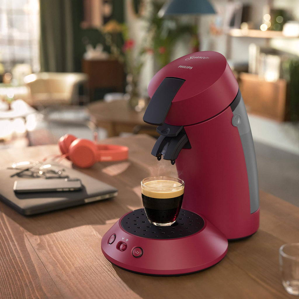 Cafetière dosettes Original Plus CSA210/91 Rouge – Booster d'arômes intégré